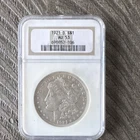 1921-D Morgan Dollar $1 Silver ANACS AU 53 Certified Denver