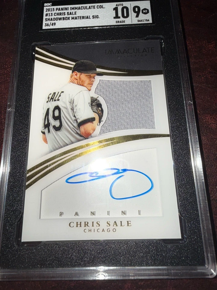 Panini Immaculate Shadowbox 2015 material firma venta Chris/49 SGC 9 automático 10 Foto 2 de 4
