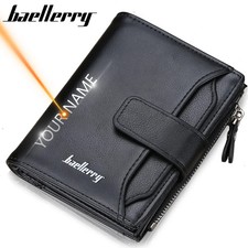 2024 Baellerry Men Wallets Fashion Short Desigh Zipper Card Holder Men Leather P