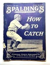 1913 Spalding’s “How to Catch” Booklet – Mathewson, Wagner, Shoeless Joe Jackson