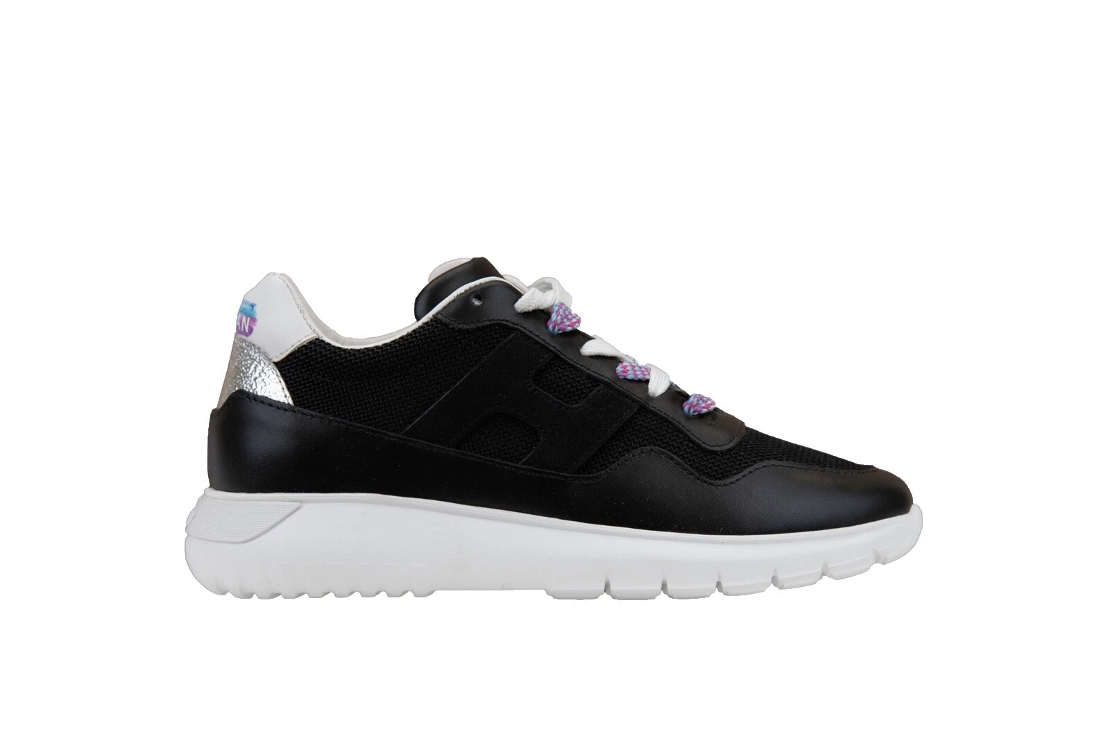 Zapatos Atléticos Hogan Cuero Negro para Mujeres