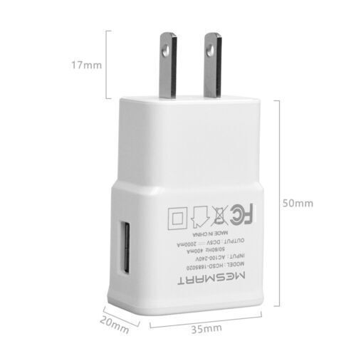 10Pack Wholesale 2A 5V USB Wall Charger Power Adapter Plug Charging Block Bulk - Picture 18 of 20