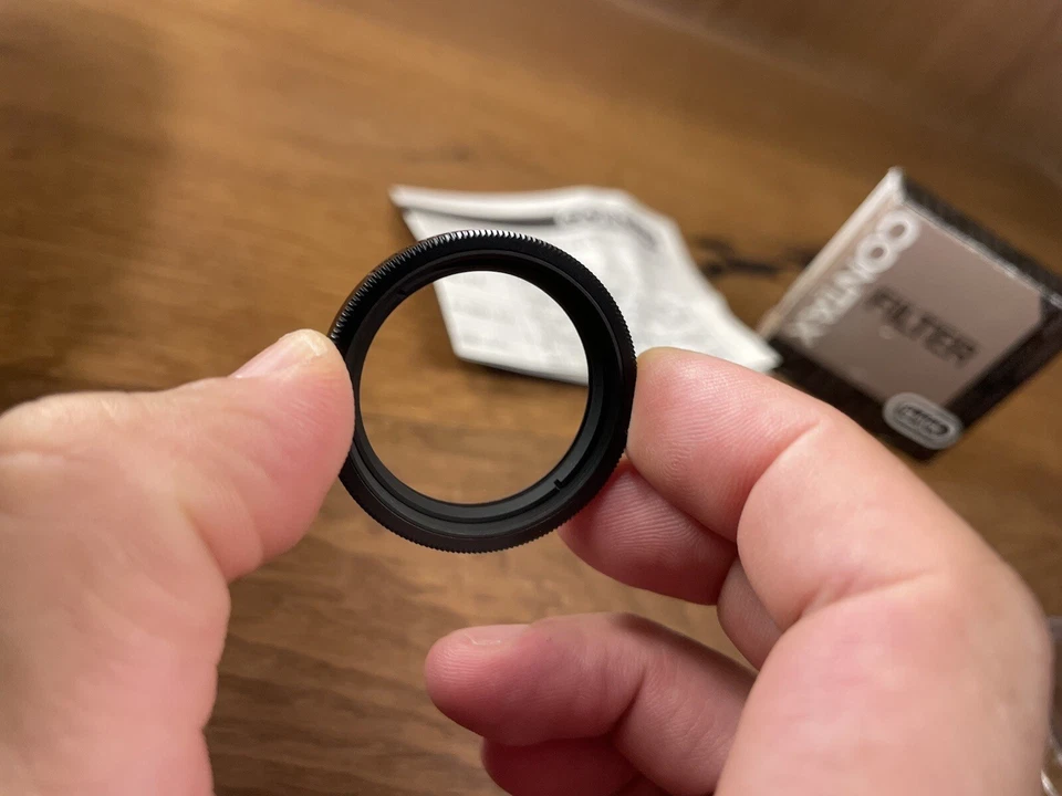 *Rare Black : Unused in Box* Contax 30.5mm L39 UV MC Filter for T3 Black From JP - Image 2 of 4