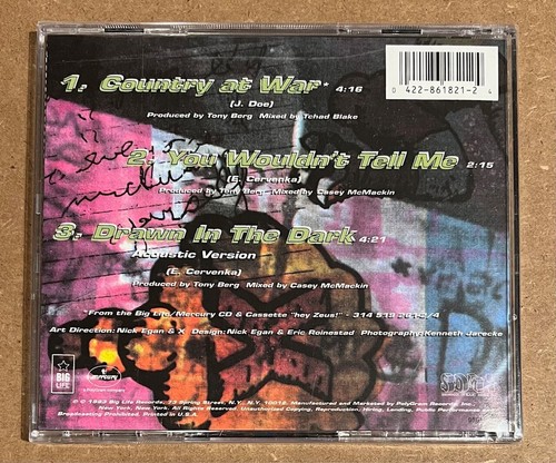 X - Country At War RARE CD EP '93 (SEALED - NEW) - Picture 2 of 2