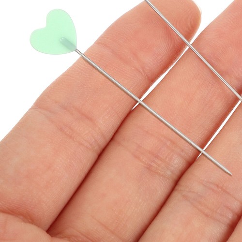 200 Pcs Stifte Nähen Reisen Kleiner Fixierstift Herzkopf-Nähnadel - Bild 11 von 12