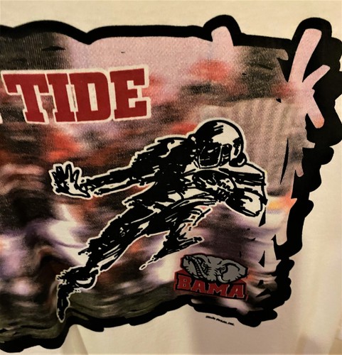 Alabama Crimson Tide Football Vintage Men's T-Shirt Size XL  - Picture 4 of 4