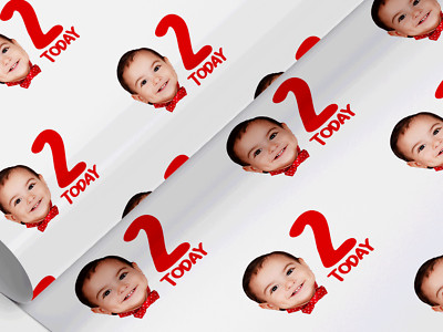Geschenkpapier Foto Geburtstag personalisiert, Geschenkpapier, jedes Bild, jeder Name