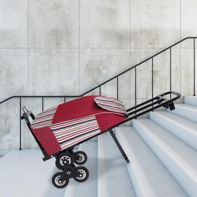 210kg Stair Climbing Cart Folding Trolley Stair Climber Hand Pulling Truck 460lb