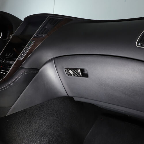 Pegatina decorativa con interruptor de guantera de fibra de carbono para INFINITI Q50 Q60 2015-22 - Imagen 2 de 13