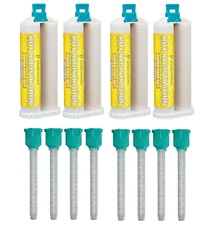 4 X 50ML VPS Unflavor Bite Registration Material SUPER FAST Set +8 Mixing Tips