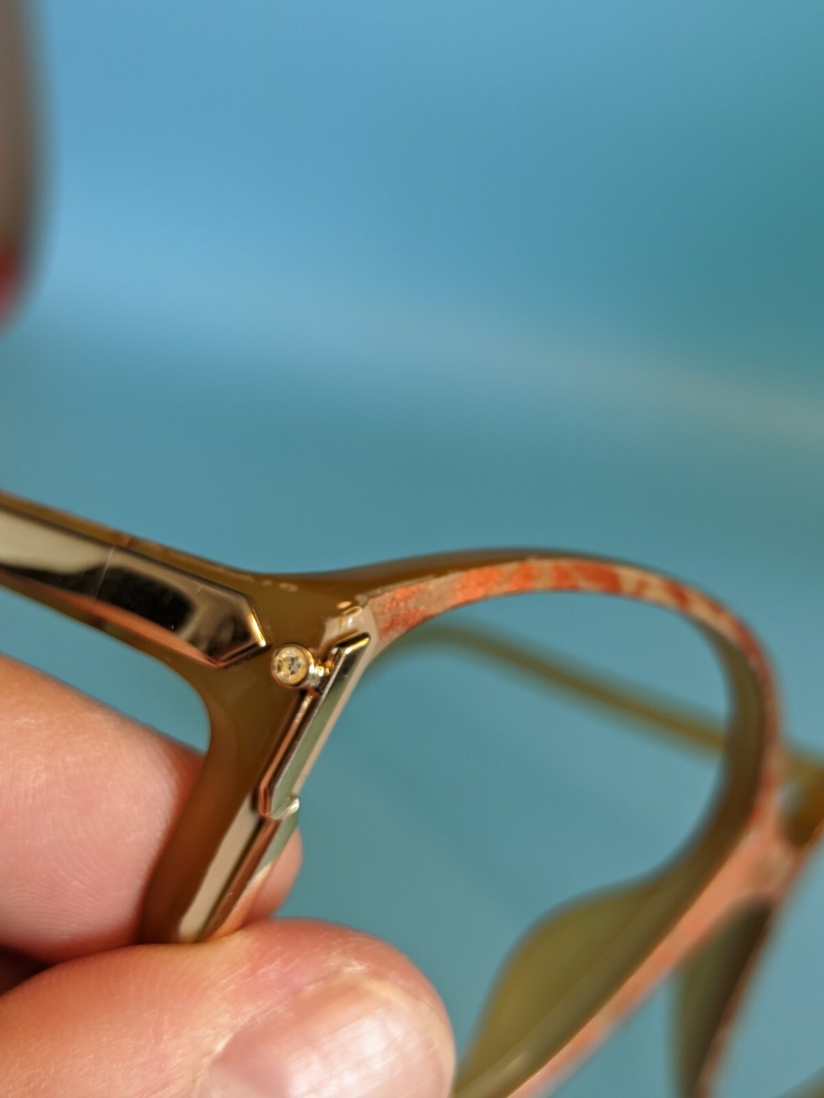 VINTAGE CHRISTIAN DIOR 2307 RECTANGULAR EYEGLASSE… - image 6