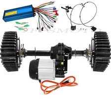 Wheel Snow Track 48V 1000W Differential Motor Rear Axle Kit for 4Wheeler Go Kart