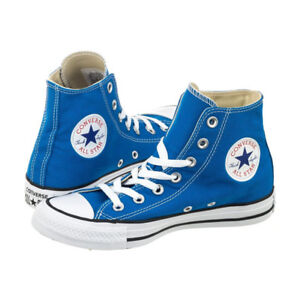 Converse All Star blu elettrico Alte 155566c uomo donna unisex sneakers |  eBay