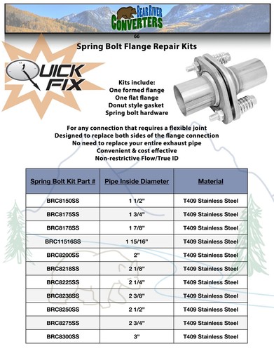 2 1/8" 2.125" Exhaust Muffler Flange Pipe Repair Spherical Joint Semi Direct Fit - Bild 3 von 5