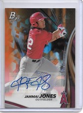 2017 Bowman Platinum JAHMAI JONES ORANGE AUTO AUTOGRAPH RC #17/25 YANKEES!