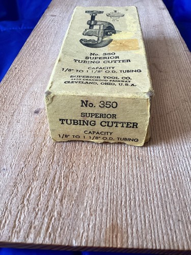 Superior Tool Co. No. 350 Tubing Cutter 1/8" to 1 1/" OD Tubing Made in USA - Picture 2 of 12