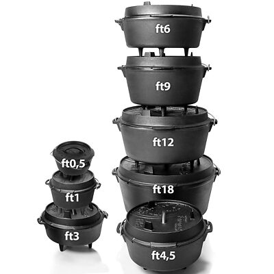 Feuertopf ft 0,5|1|3|4,5|6|9|12|18 Petromax Dutch Oven Aktion 2025 Versand 0,00 