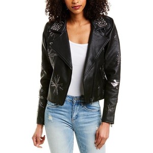 blank nyc star leather jacket