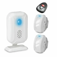 Wireless Home Shop Security Welcome Alarm PIR Motion Sensor with Remote Control