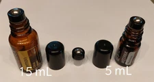 Roll On Inserts & Caps for doTerra Essential Oil 5mL &15mL Bottles RE-USABLE