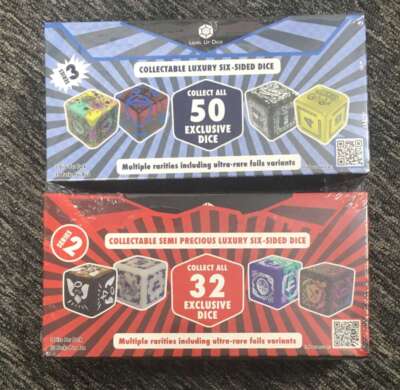 Level Up Dice Glyphic Blind Bag Series 2 & 3 24 Total Packs Sealed Box x2