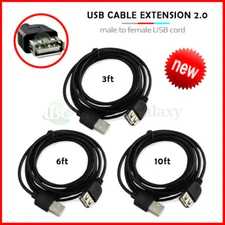 Lot 1-100 USB 2.0 A Male to A Female Extension Cord 3' 6' 10' Extender Cable