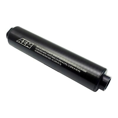 AEM 25-201BK Universal High Volume Fuel Filter AEM 25-201BK Universal High Volume Fuel Filter