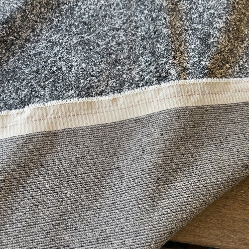 High End Charcoal Gray Cream Pebble Tweed Chenille Upholstery Fabric 1+ Yds - Picture 5 of 7