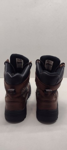 Rocky 7" Hunting Boots Brown Leather Camo Waterproof 400 Gram Insulation Men 8.5 - Picture 4 of 9