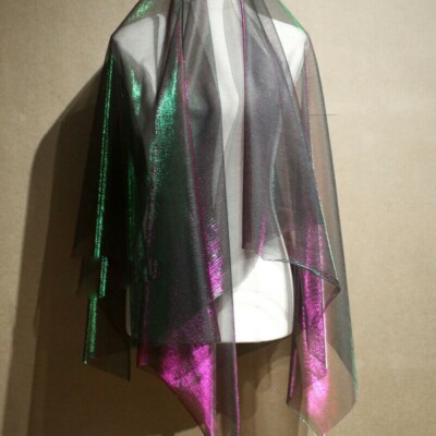 90cm Sheer Yarn Mesh Fabric DIY Cloth For Dress Skirt Fahsion Gradient Color Sew
