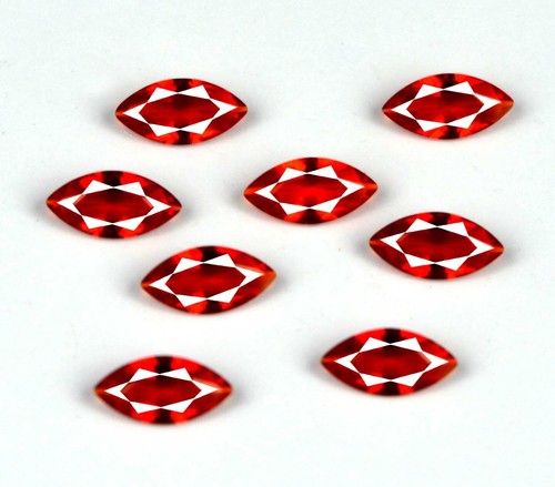Lotto 8 pz pietre preziose spinello rosso Marquise 100% naturale 1,40 carati/5 mm certificata SD09 - Foto 7 di 8