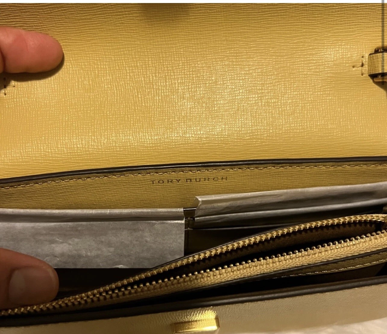 TORY BURCH PORTAFOGLIO CATENA ROR INSON ROR NUOVO CON ETICHETTE