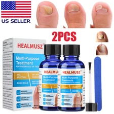 2x HEALMUSZ Nail Solution Hand And Foot Thickening Type Gray Nail Gray Solution