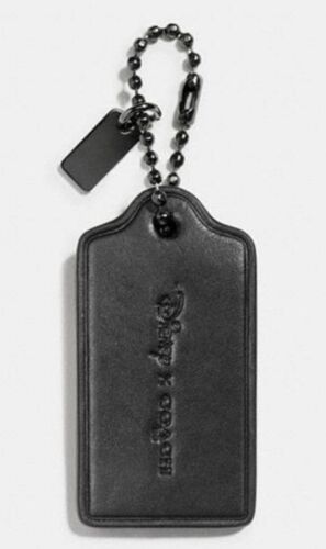 NWT Coach PONDEROUS Mickey Mouse Glovetanned Leather Hangtag Key Fob F66518 - Picture 2 of 2