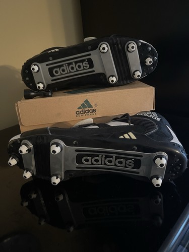 adidas ‘EQT Detach Mid 1NB Cleated’ Football Cleats 079799 Men’s 14 Blk/Wht NOS - Picture 9 of 11