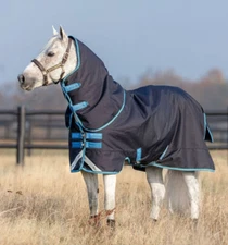 HORSEWARE OF IRELAND AMIGO BRAVO 12 PONY PLUS TURNOUT BLANKET (SIZE 45")