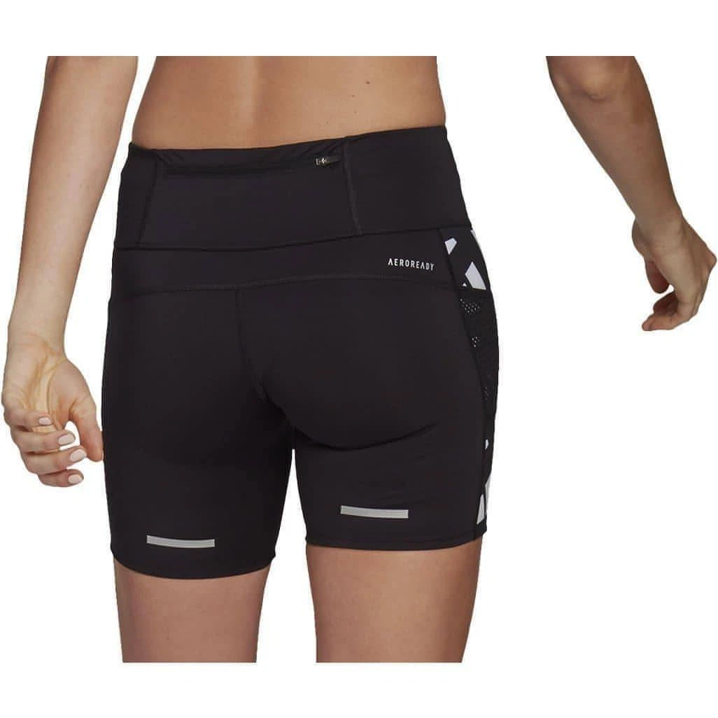 adidas Own The Run Celebration Womens Short Running Tights Black