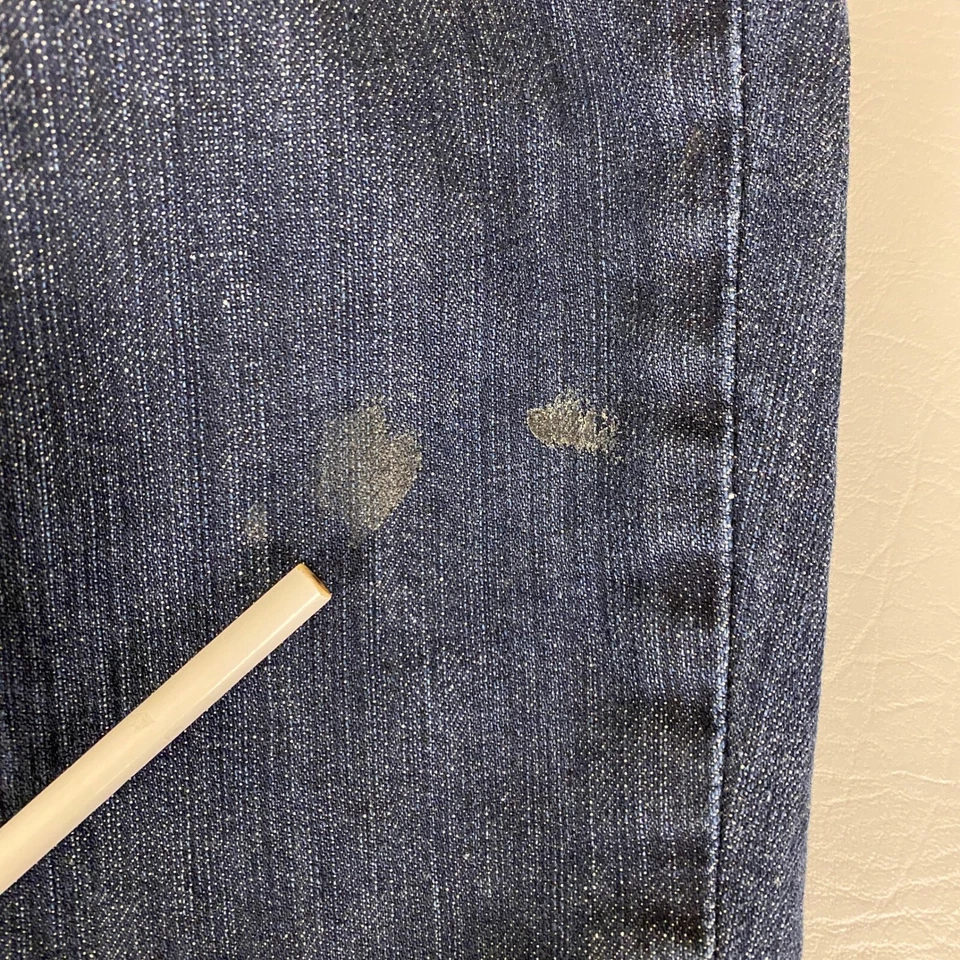 Levi's 511 Slim Fit Jeans Mens Size 36x34 (Fit 34x32) Blue Dark Wash Denim *Wear - Image 4 of 4