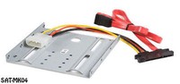 2.5in Sata Laptop Hard Drive To 3.5in Drive Bay Mounting Kit Bracket, Sat-mk04 2.5in Sata Laptop Hard Drive To 3.5in Drive Bay Mounting Kit Bracket, Sat-mk04