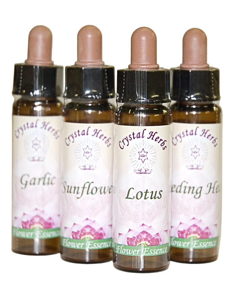 CRYSTAL HERBS 10ml Individual Flower Essence - Over 200 uniques essences to choose from