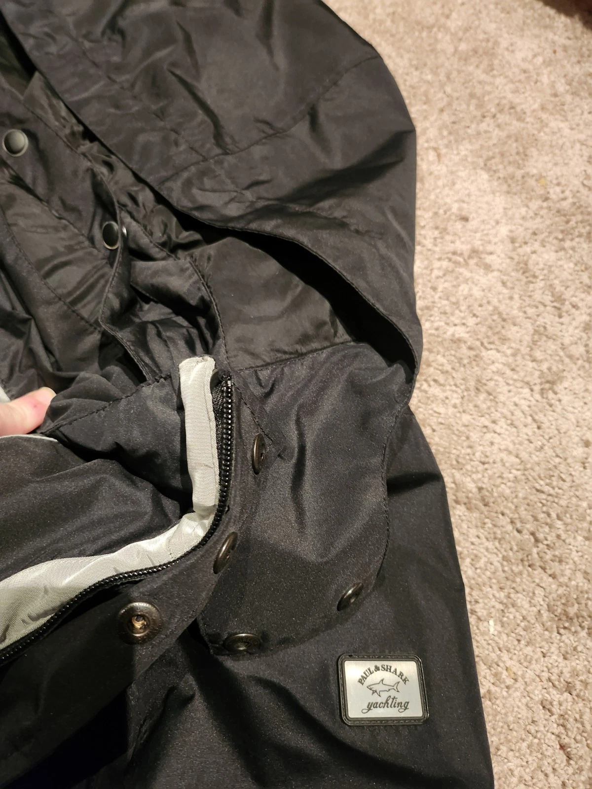 Mens Paul & Shark TYPHOON 20000 Black Jacket M Medium Thermometer image 15