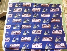 2008 NY Giants Fabric Cotton Size is 60" by 99" over 2 yards 728FP