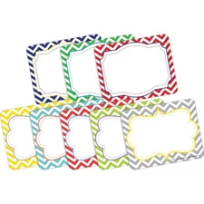 2pk 45ea Chevron Beautiful & Nautical Remember Me! Self-Adhesive Name Tag