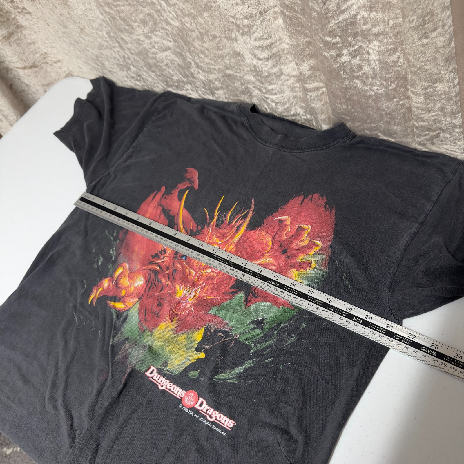 Dungeons & Dragons Vintage 1993 T Shirt Size Medium/Large | Game D&D 90s And M L image 5