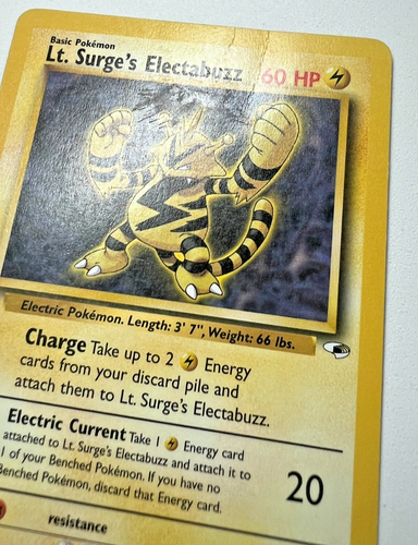 Pokemon Karten - Lt Surge's Electabuzz x2 - 27/132 Gym Heroes - Rare - WotC TCG - Bild 5 von 8
