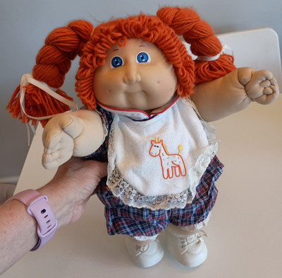 Vintage Cabbage Patch Kid Coleco Redhead Orig. Outfit. HM 2 Girl OK factory