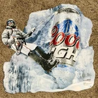 Coors Light Vintage Ice Climber Tin Sign 28” x 28” New Old Stock