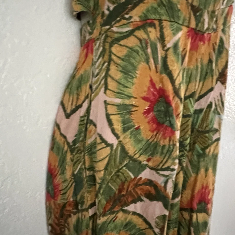 Cynthia Rowley Women’s XS Jumper Halter Wide Leg Linen Blend Island Girl - Image 3 of 4