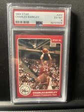 Charles Barkley (RC) 1984 Star PSA 6 True Rookie Total Pop. less than 325 Graded