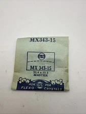 Germanow-Simon Mach (GS) MX343-15 Watch Crystal 22.4x15.2 NOS Part Flexo Master